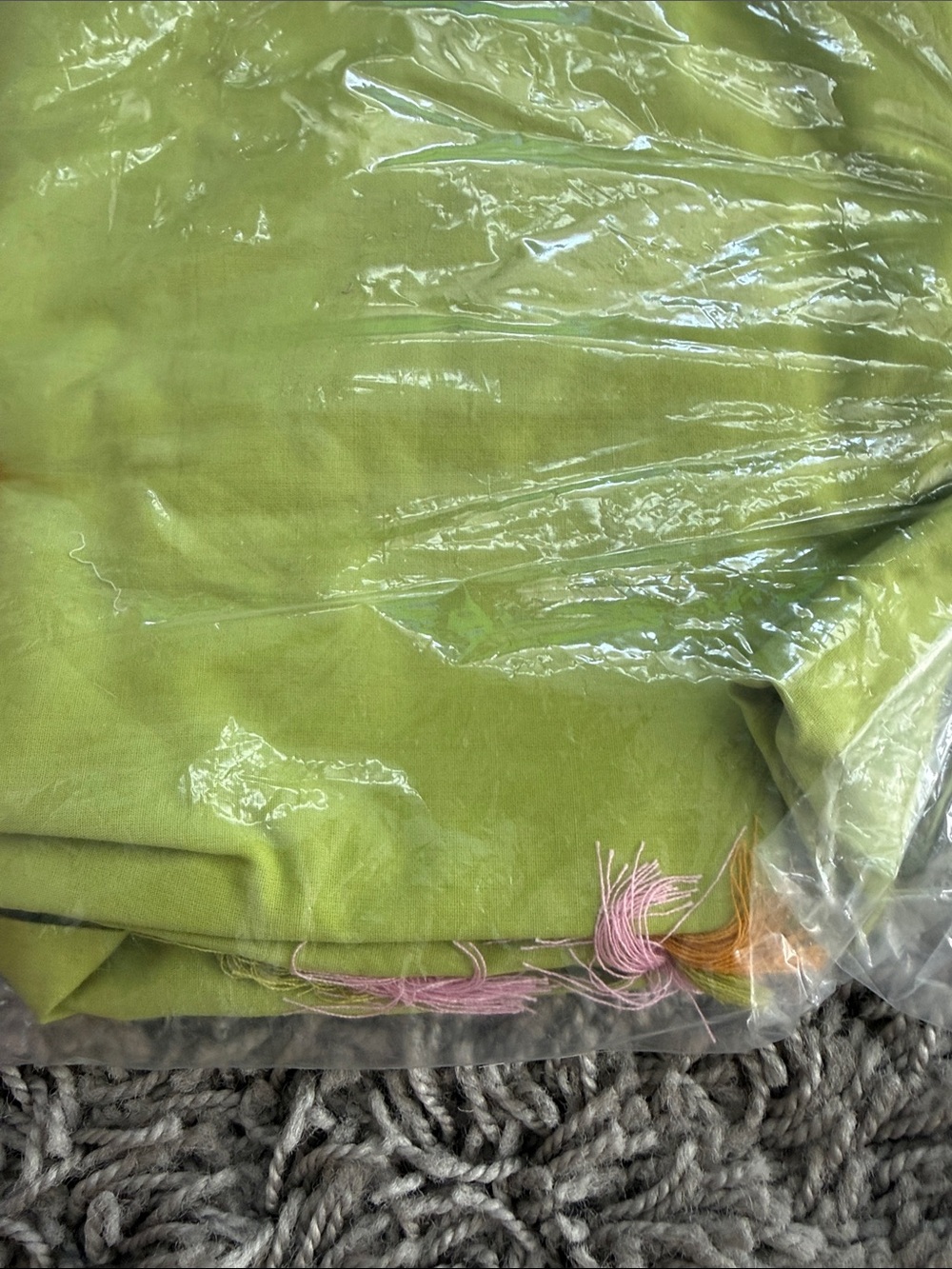 New Anthropologie The Hartley Shift Mini Dress Lime Pink Fringe petite summer - Picture 6 of 6